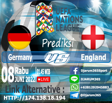 Prediksi Germany VS England, Rabu 08 Juni 2022