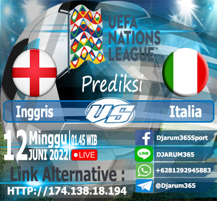 Prediksi Inggris vs Italia, Minggu 12 Juni 2022