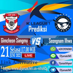 Prediksi Gimcheon Sangmu FC VS Seongnam Ilhwa, Selasa 21 Juni 2022