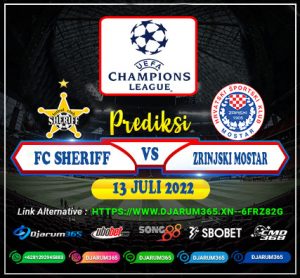 Prediksi Sheriff Tiraspol VS HSK Zrinjski Mostar