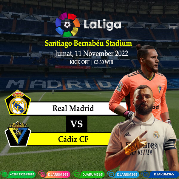 Prediksi Real Madrid Vs Cádiz 11 November 2022