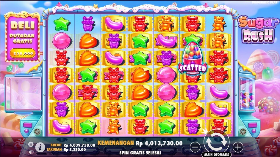 Cara memainkan slot SugarRush