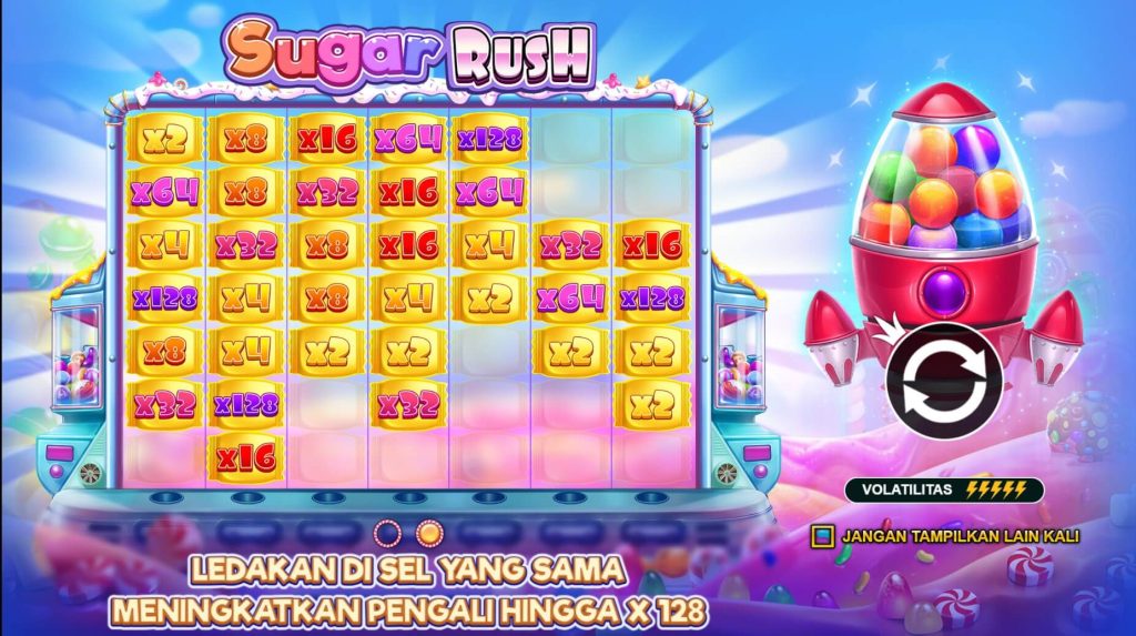 Cara memainkan slot SugarRush