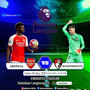 Prediksi Arsenal vs Bournemouth, peluang & tip taruhan – 04/05/2024