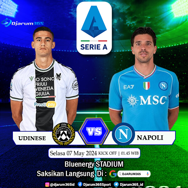 Prediksi Udinese vs Napoli, peluang & tip taruhan – 07/05/2024