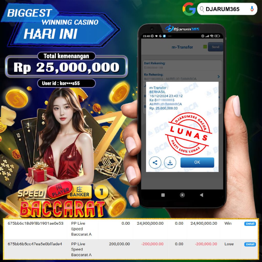 KEMENANGAN SPEED BACCARAT A