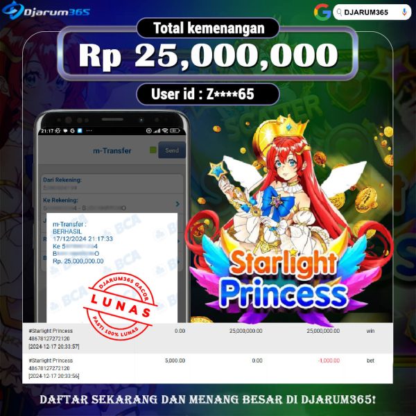 KEMENANGAN STARLIGHT PRINCESS