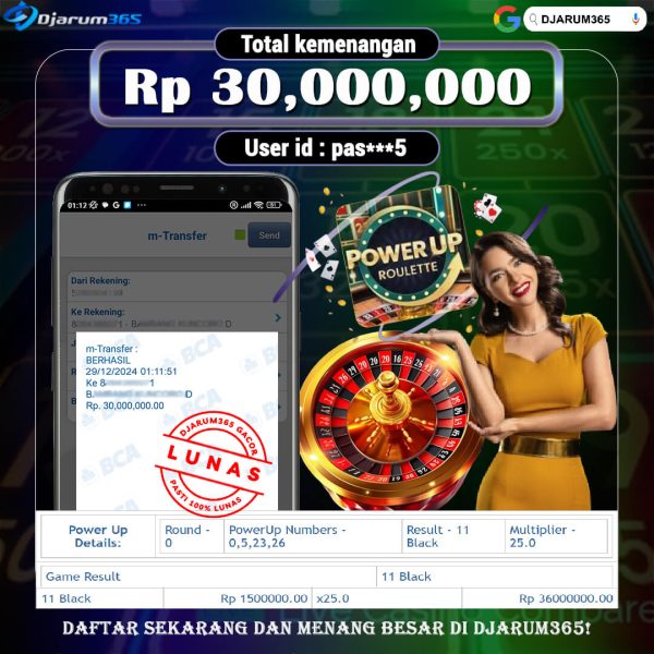 KEMENANGAN POWERUP ROULETTE