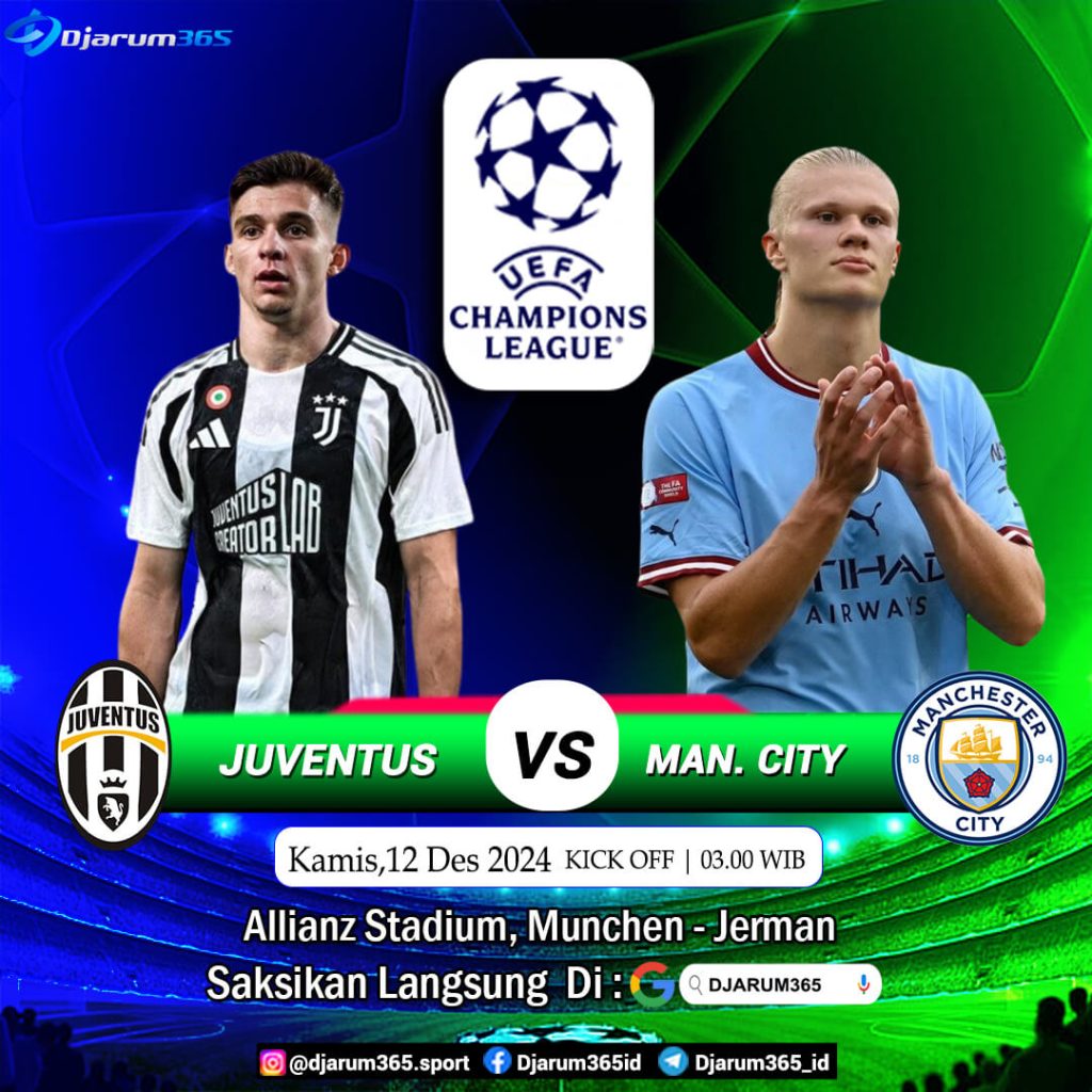 Prediksi Juventus vs Manchester City 12 Desember 2024