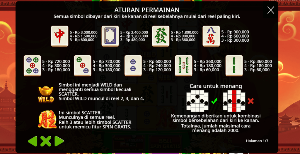 KEMENANGAN MAHJONG WINS 100.000