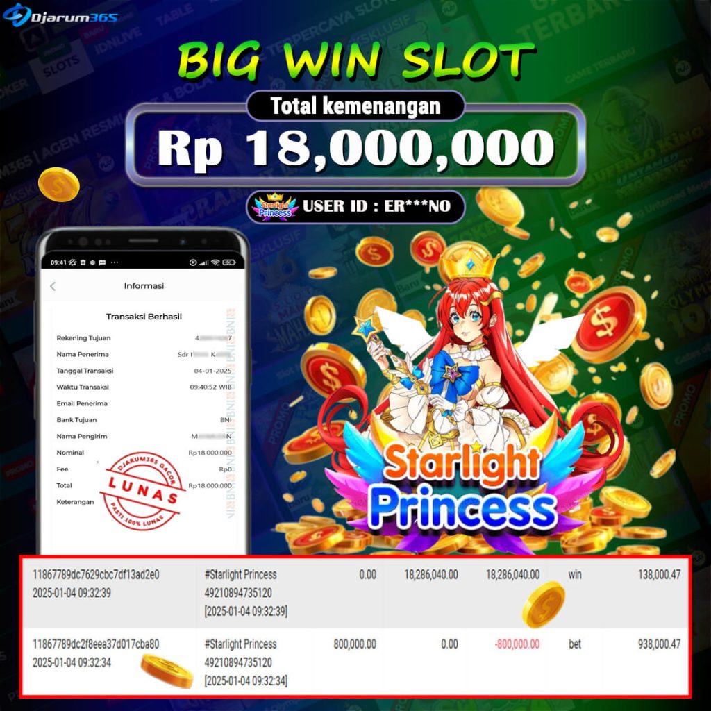 KEMENANGAN SLOT STARLIGHT PRINCESS