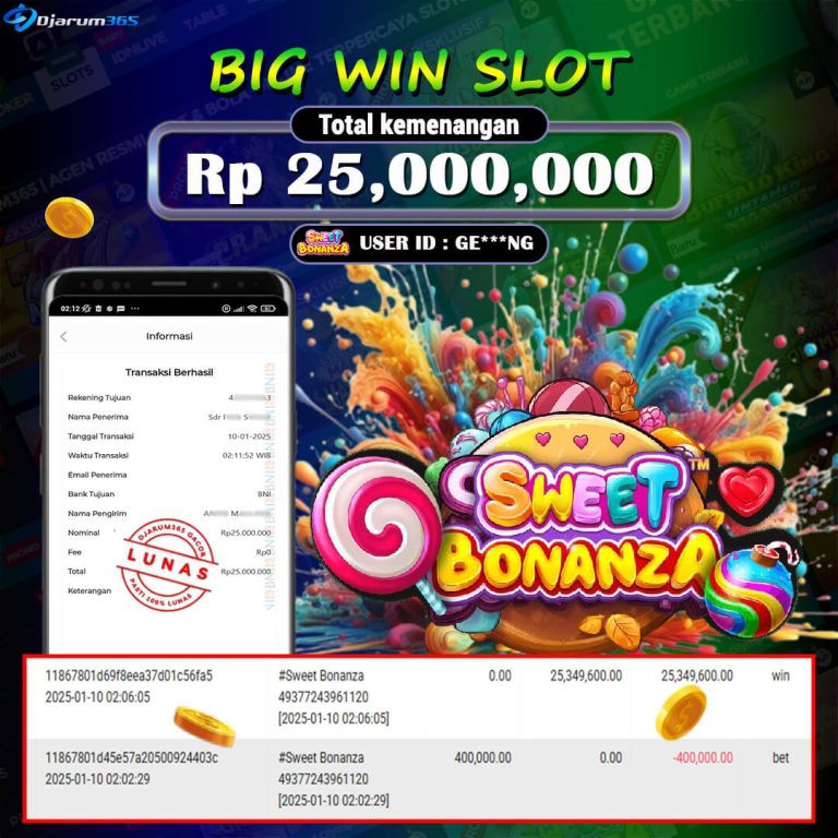 KEMENANGAN PRAGMATIC SWEET BONANZA