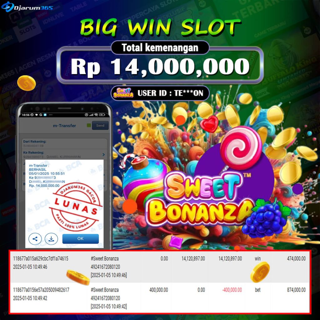 KEMENANGAN SLOT SWEET BONANZA