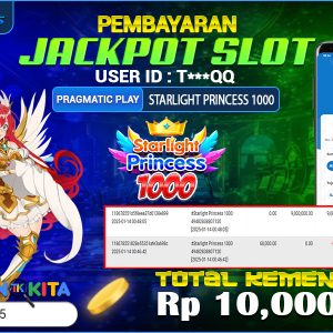 kemenangan STARLIGHT PRINCESS 1000