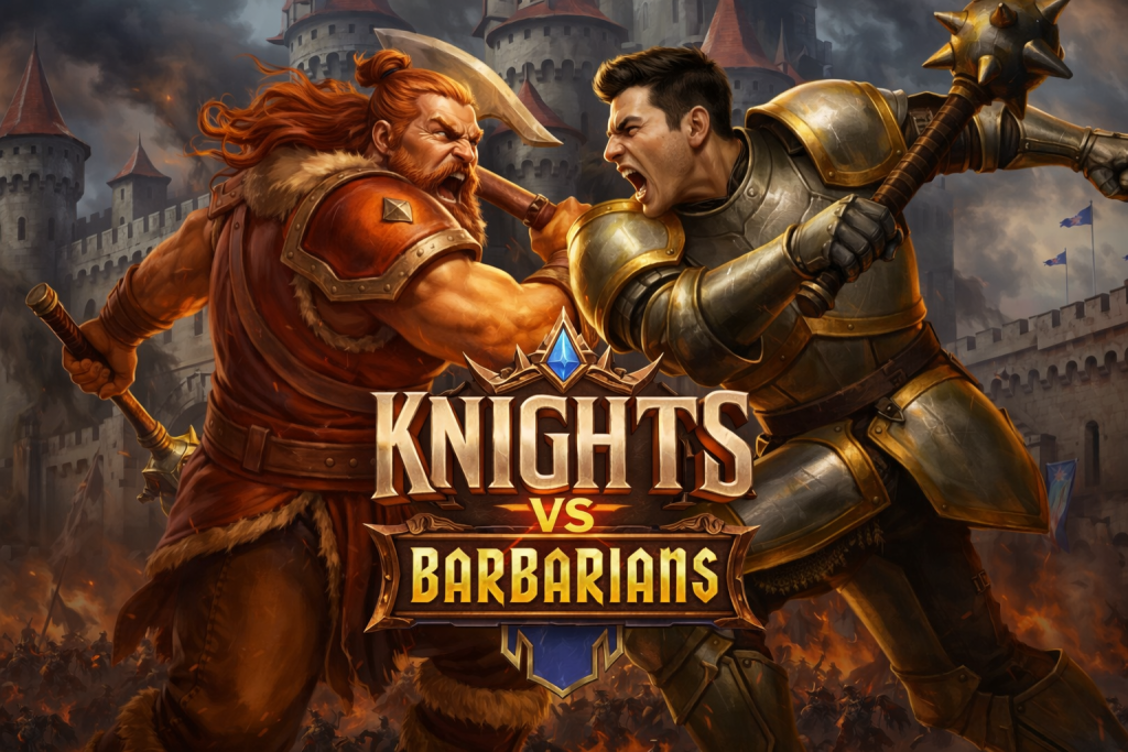GAME KNIGHTS VS BARBARIANS