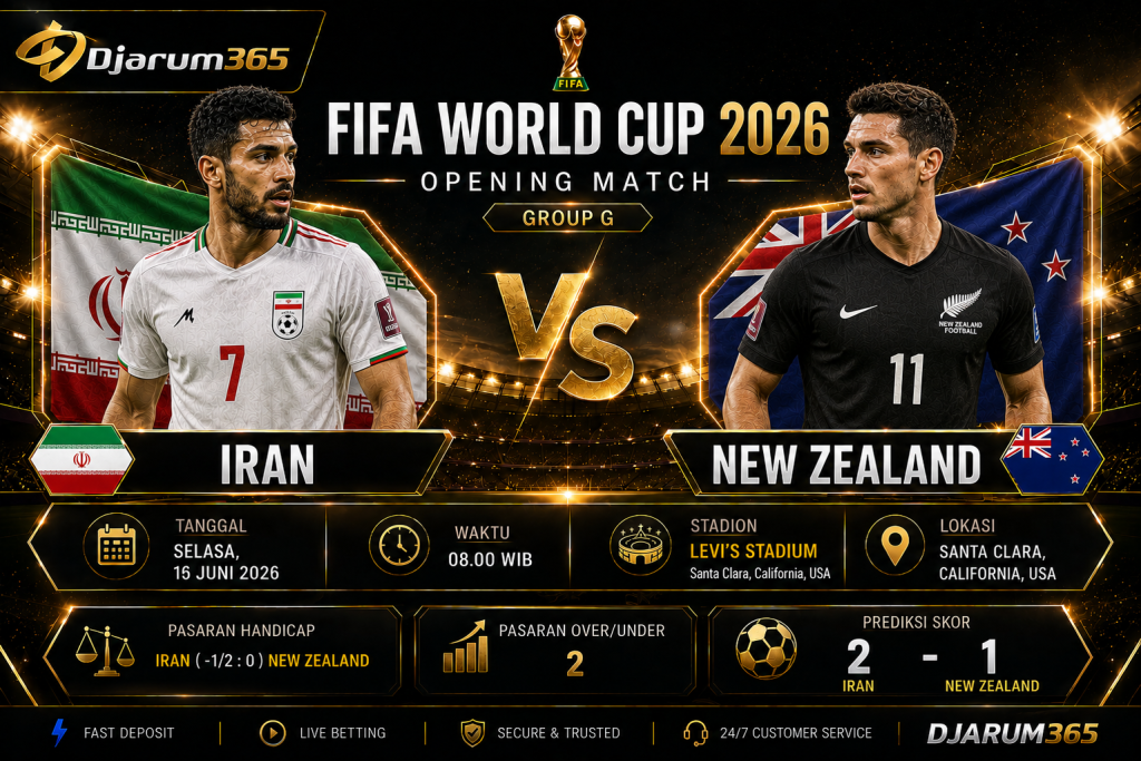 Prediksi Iran vs New Zealand Piala Dunia 2026: Team Melli Diunggulkan Raih Tiga Poin Perdana