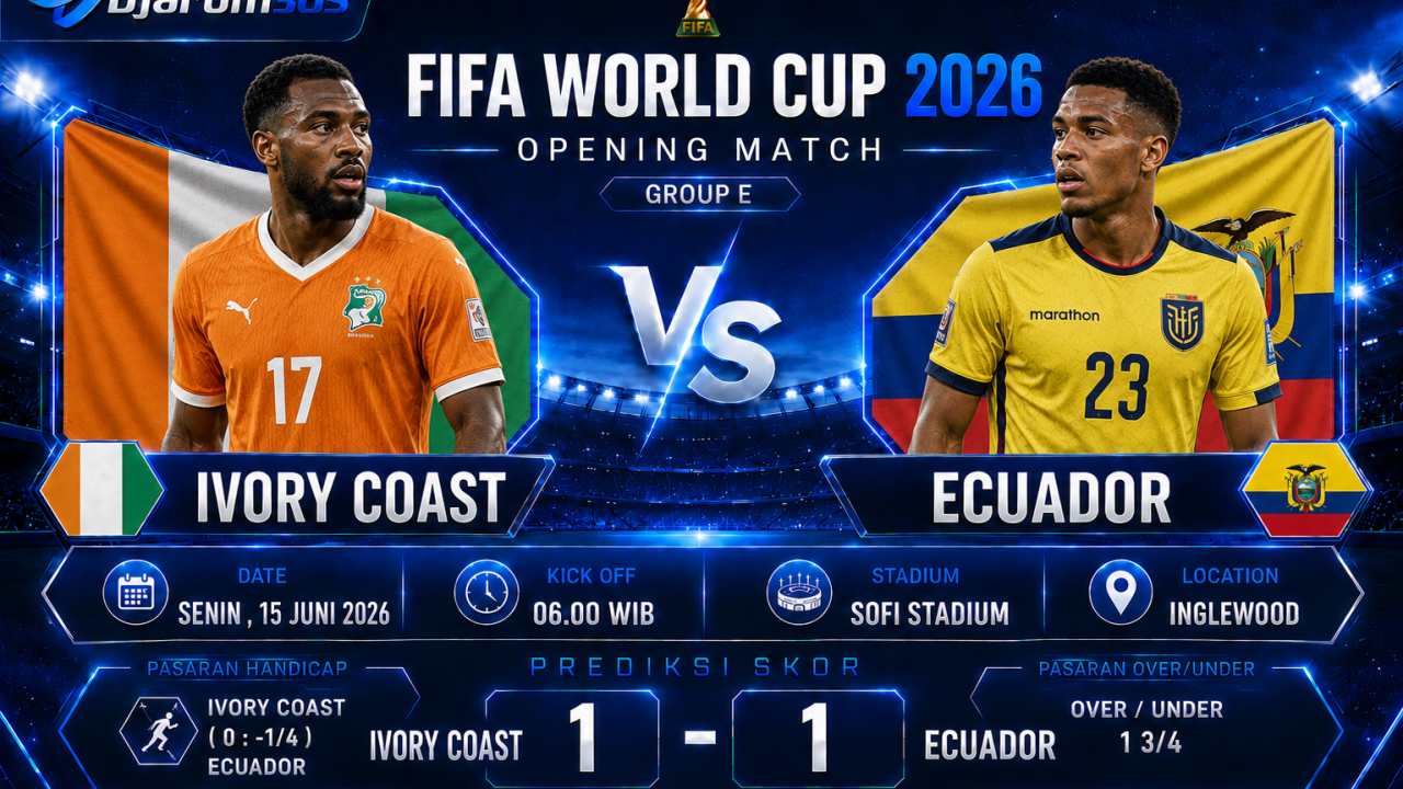 Prediksi Ivory Coast vs Ecuador Piala Dunia 2026: Duel Krusial Penentu Grup E