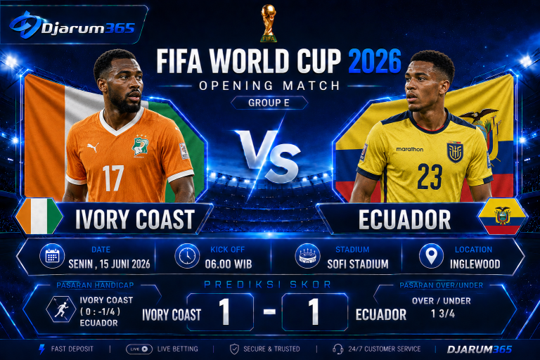 Prediksi Ivory Coast vs Ecuador Piala Dunia 2026: Duel Krusial Penentu Grup E