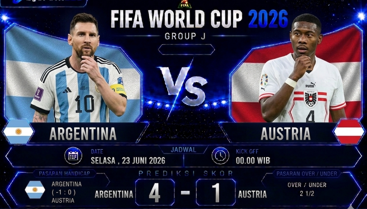 Prediksi Argentina vs Austria Piala Dunia 2026: Albiceleste Siap Amankan Tiket ke Babak 32 Besar