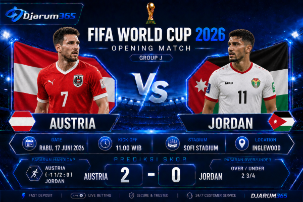 Prediksi Austria vs Jordan Piala Dunia 2026 Duel Penting Penentu Persaingan Grup J