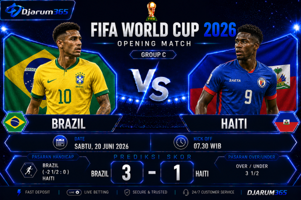 Prediksi Brazil vs Haiti Piala Dunia 2026