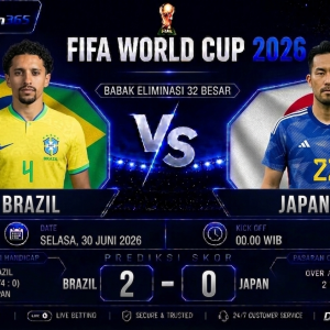 Prediksi Brazil vs Japan Piala Dunia 2026