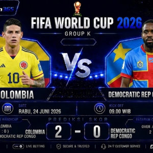 Prediksi Colombia vs Democratic Republic of Congo Piala Dunia 2026 Los Cafeteros Siap Amankan Tiga Poin di Grup K