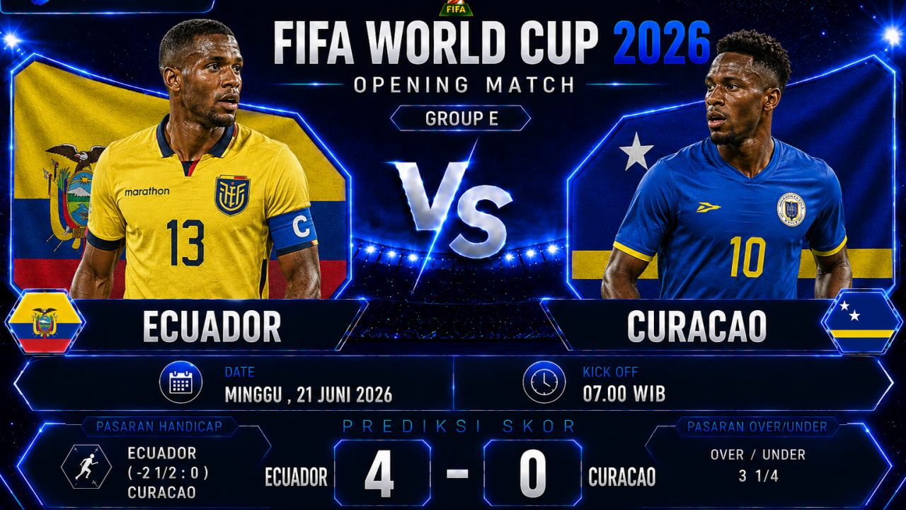 Prediksi Ecuador vs Curacao Piala Dunia 2026