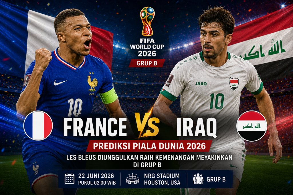 Prediksi France vs Iraq Piala Dunia 2026