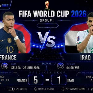 Prediksi France vs Iraq Piala Dunia 2026: Les Bleus Diunggulkan Raih Kemenangan Meyakinkan di Grup B