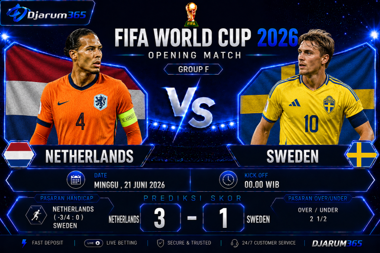 Prediksi Netherlands vs Sweden Piala Dunia 2026