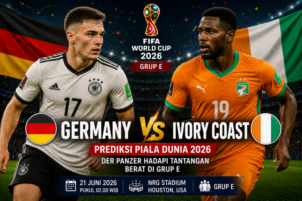 Prediksi Germany vs Ivory Coast Piala Dunia 2026 Der Panzer Hadapi Tantangan Berat di Grup E