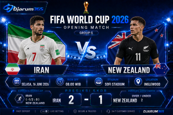 Prediksi Iran vs New Zealand Piala Dunia 2026