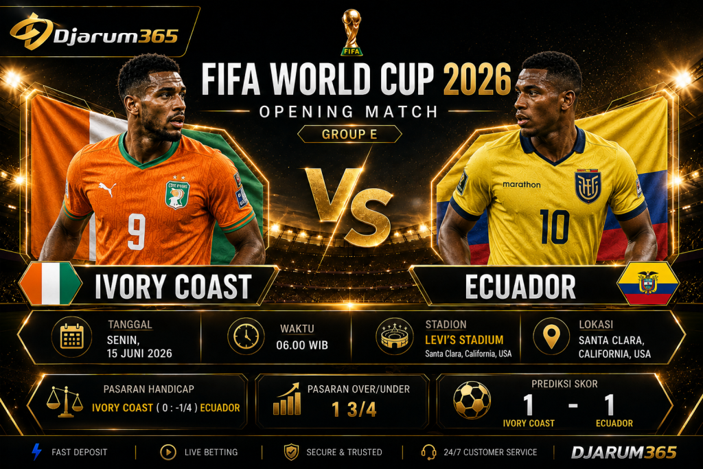 Prediksi Ivory Coast vs Ecuador Piala Dunia 2026