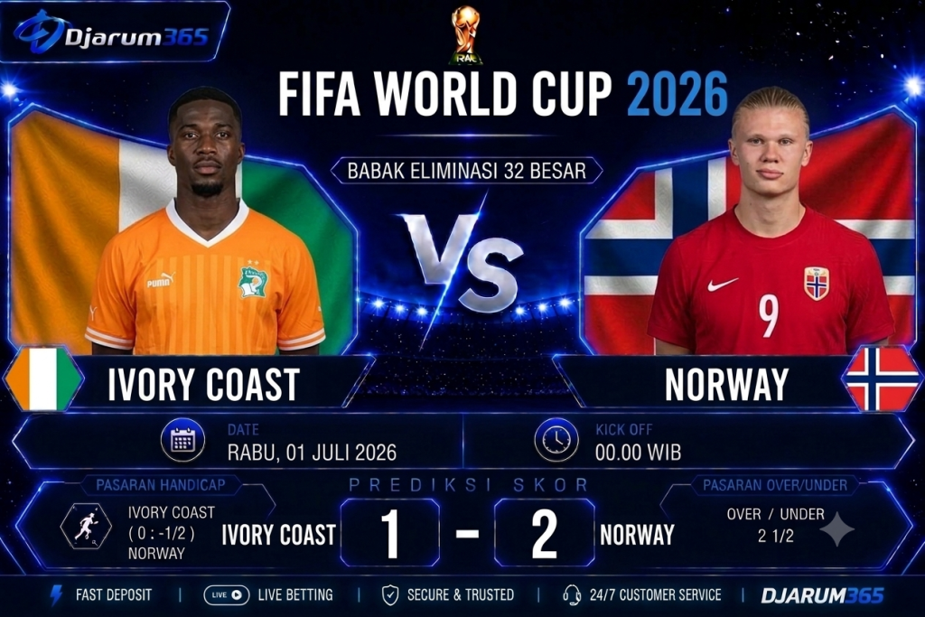 Prediksi Ivory Coast vs Norway Piala Dunia 2026 Duel Ketat Babak 32 Besar, Norwegia Berpeluang Curi Kemenangan (2)