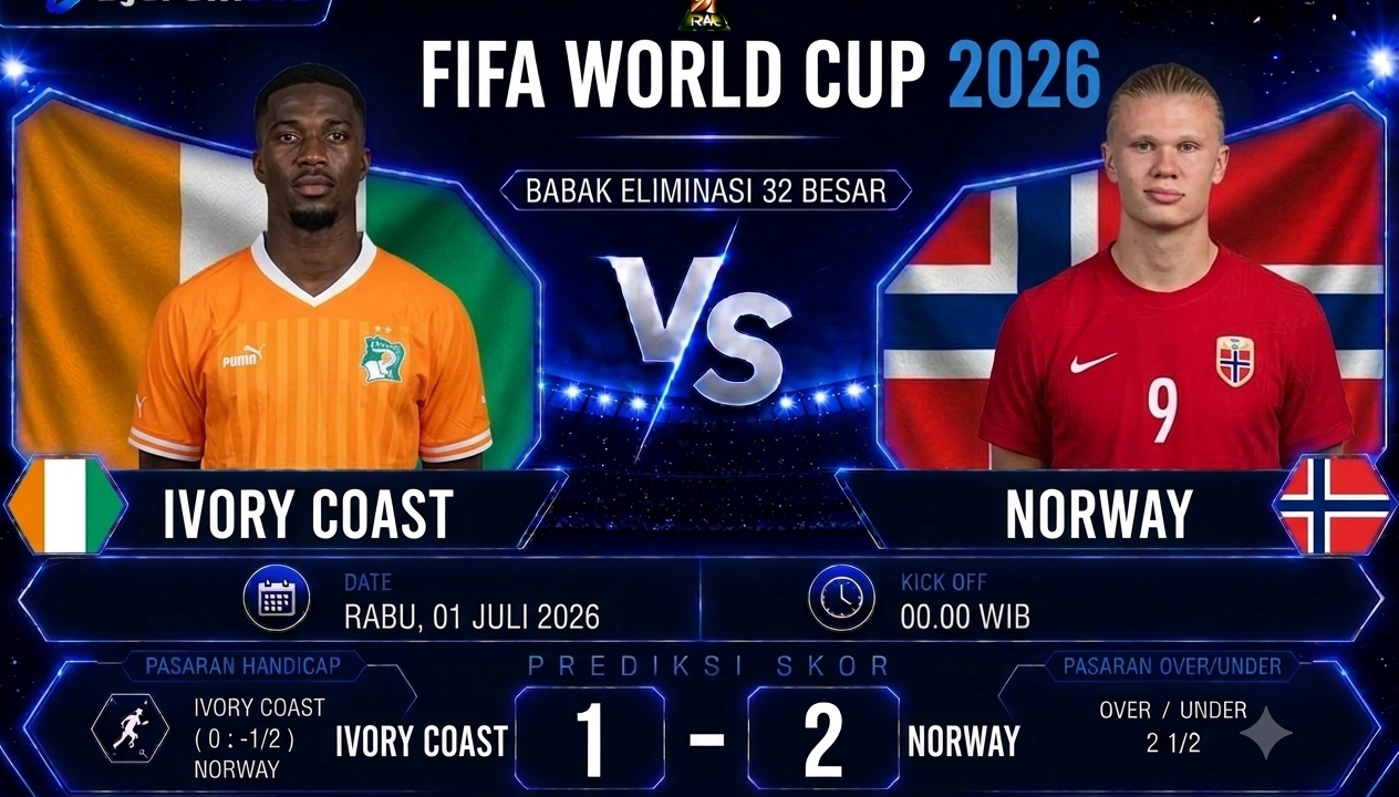 Prediksi Ivory Coast vs Norway Piala Dunia 2026 Duel Ketat Babak 32 Besar, Norwegia Berpeluang Curi Kemenangan (2)