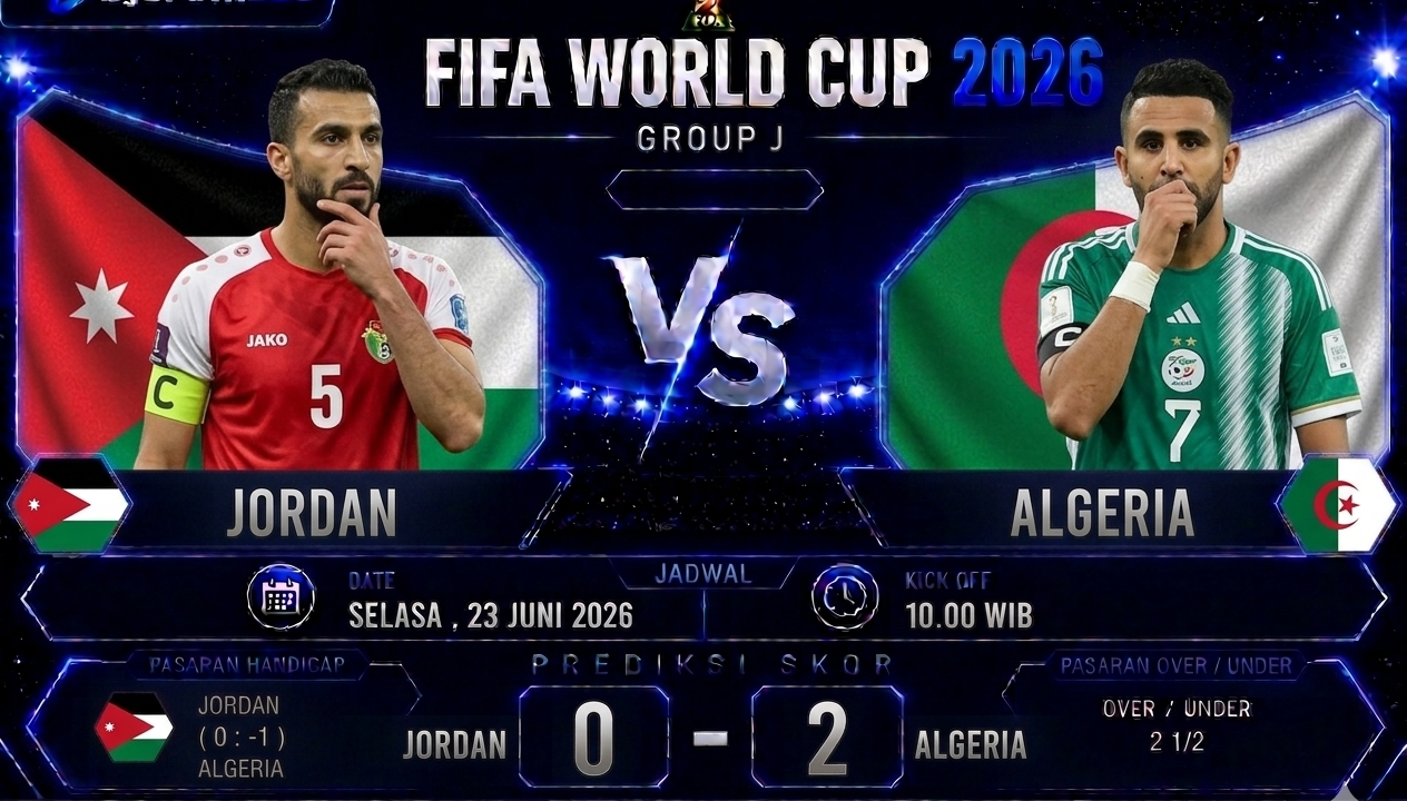Prediksi Jordan vs Algeria Piala Dunia 2026