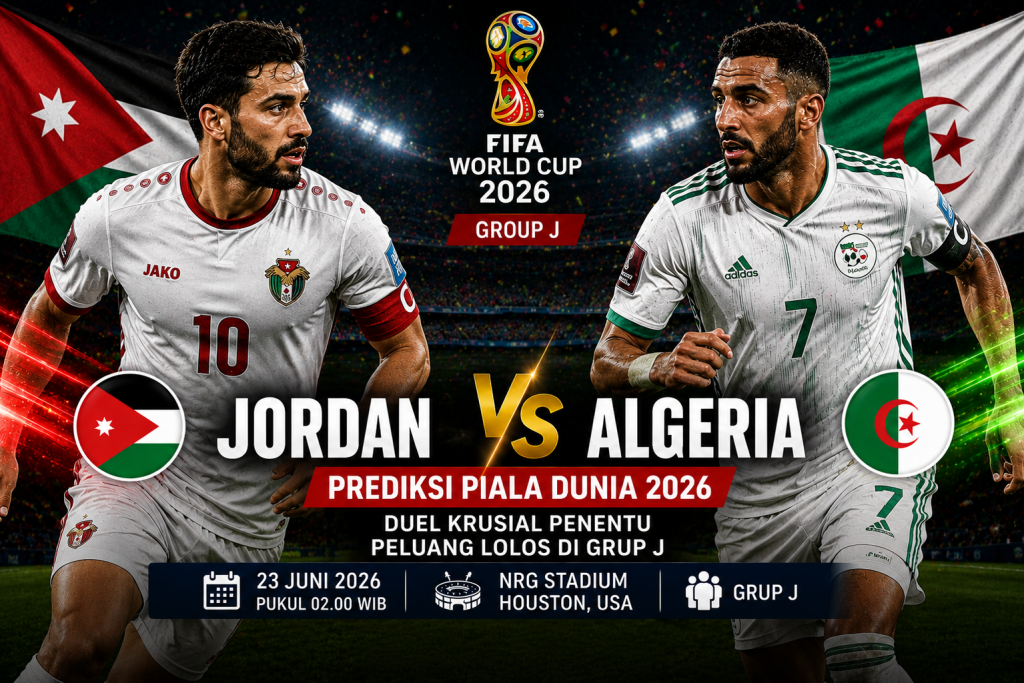 Prediksi Jordan vs Algeria Piala Dunia 2026 Duel Krusial Penentu Peluang Lolos di Grup J