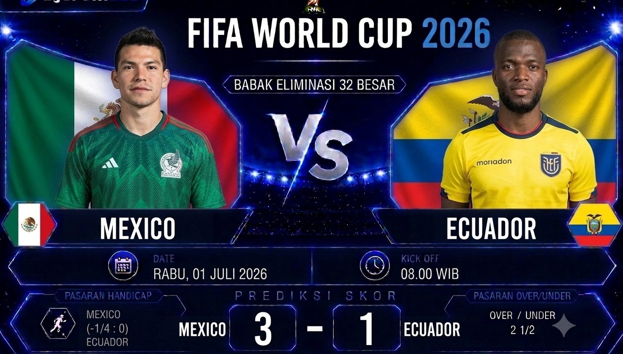 Prediksi Mexico vs Ecuador Piala Dunia 2026