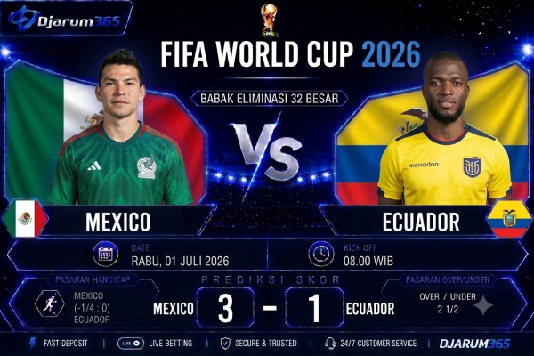 Prediksi Mexico vs Ecuador Piala Dunia 2026