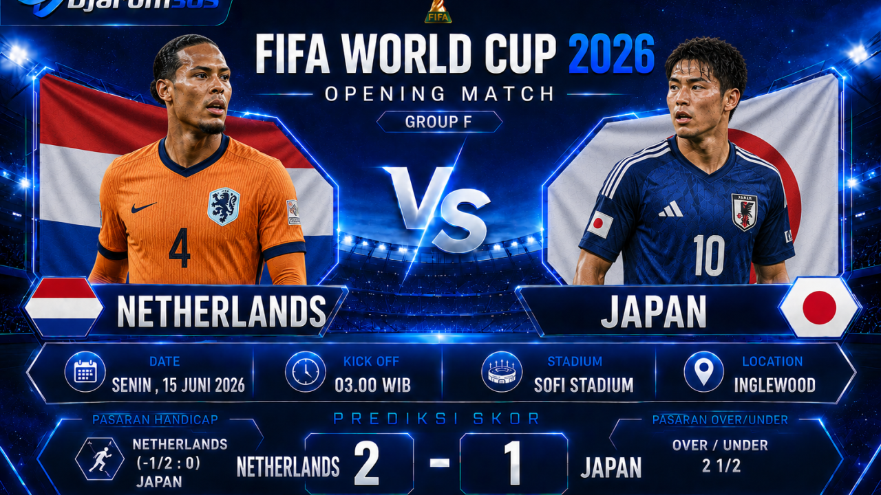 Prediksi Netherlands vs Japan Piala Dunia 2026 Duel Sengit Penentu Awal Grup F