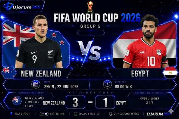 Prediksi New Zealand vs Egypt Piala Dunia 2026 Duel Penentuan Nasib di Grup G