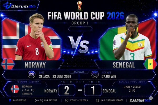 Prediksi Norway vs Senegal Piala Dunia 2026