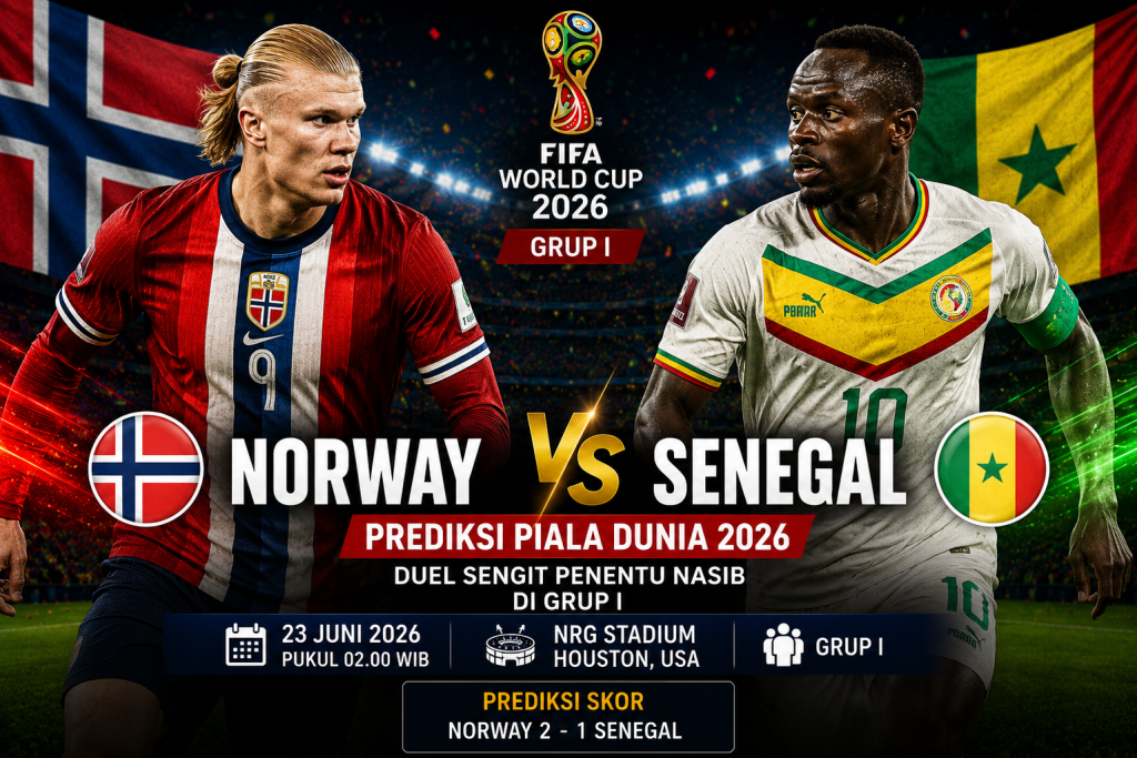 Prediksi Norway vs Senegal Piala Dunia 2026: Duel Sengit Penentu Nasib di Grup I