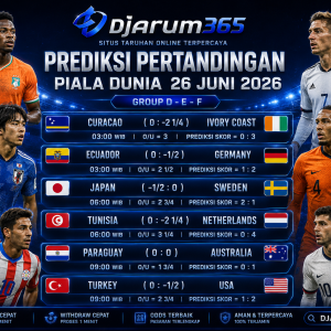 Prediksi Piala Dunia 2026 26 Juni 2026 Jerman, Belanda, dan Pantai Gading Berpeluang Raih Kemenangan Penting