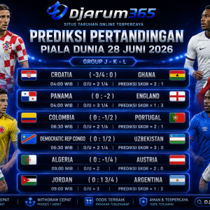 Prediksi Piala Dunia 2026 28 Juni 2026 Inggris, Argentina, dan Kroasia Bidik Kemenangan Penting di Fase Grup