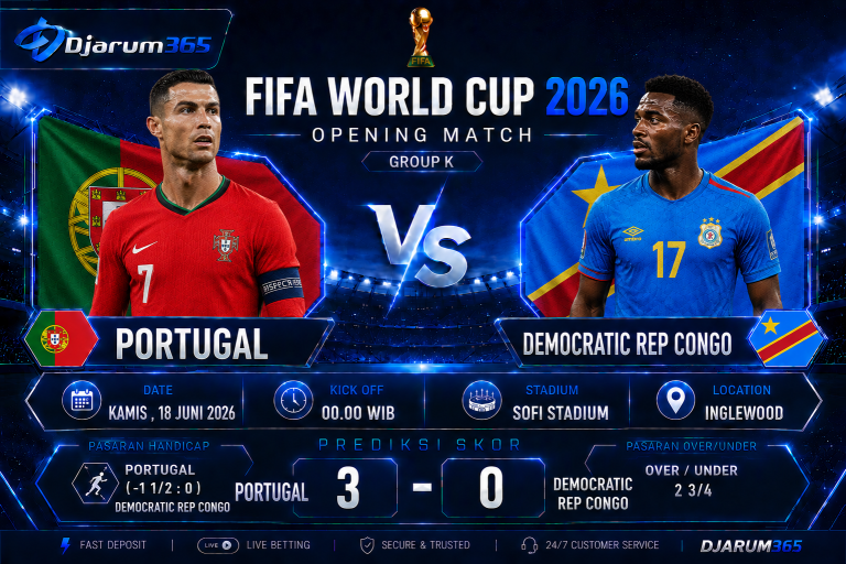 Prediksi Portugal vs Democratic Republic of Congo Piala Dunia 2026