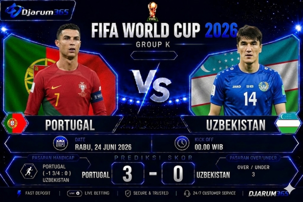 Prediksi Portugal vs Uzbekistan Piala Dunia 2026