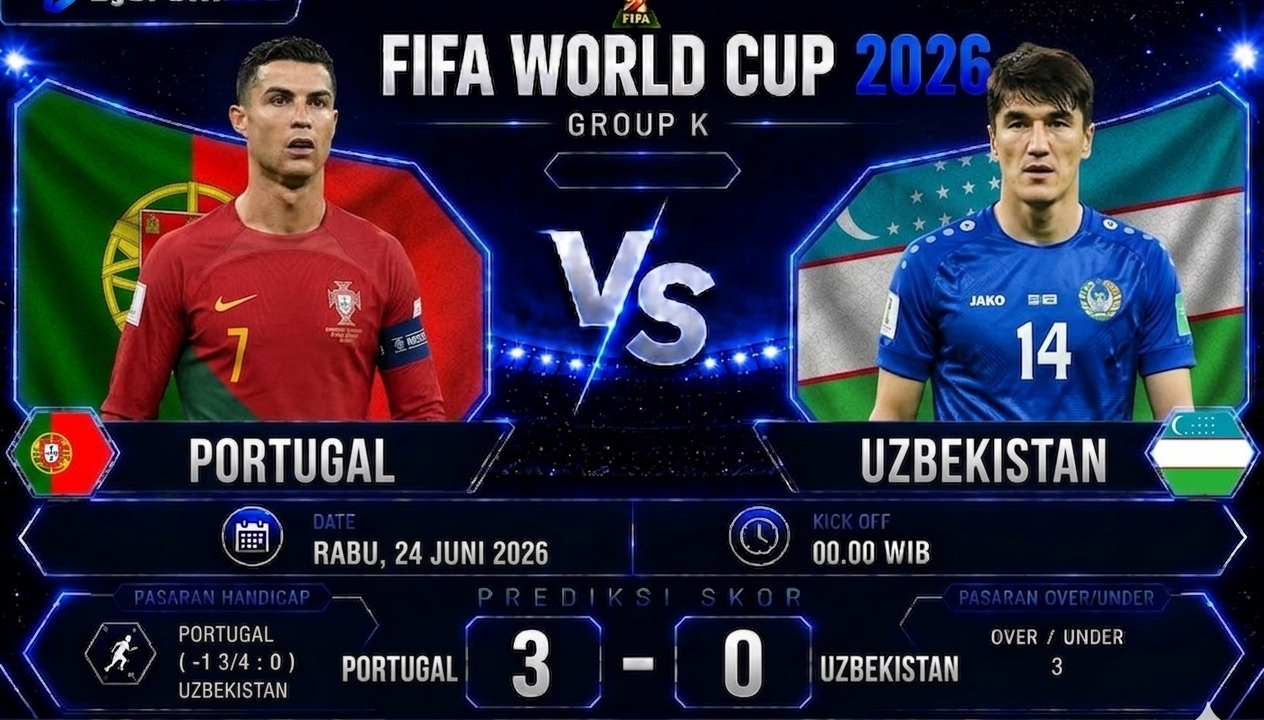 Prediksi Portugal vs Uzbekistan Piala Dunia 2026
