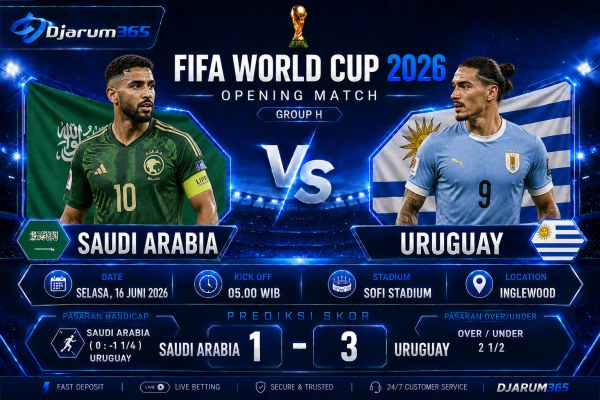 Prediksi Saudi Arabia vs Uruguay